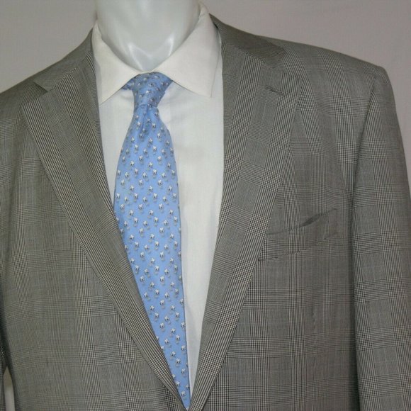 Mr. Ned Vitale Custom Made Two Button Suit 44XL - Picture 4 of 12
